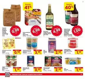 Volantino Eurospar Pagina 21: Riso Basmati Curtiriso €2,59, Filetti di tonno in olio di oliva o al naturale Nostromo €3,99