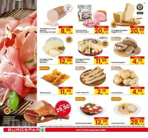Volantino Eurospar Pagina 8: Melanzane parmigiana €12,90, Formaggio Parmigiano Reggiano D.O.P €20,90