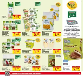 Volantino Eurospar Pagina 9: Tisane assortite 20 filtri €1,59, Pasta di mais e riso senza glutine €1,19