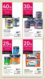 Karwei folder Pagina 25: Flexa Easycare muren €40,86, Histor perfect finish traplak €29,09