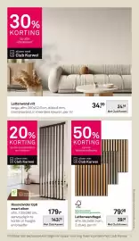 Karwei folder Pagina 28: Roomdivider Opti zwart eiken €143,20, Lattenwand vilt €24,49