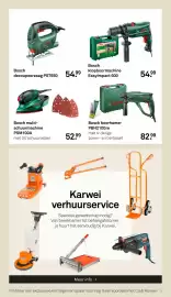 Karwei folder Pagina 37: Bosch boorhamer PBH2100re €82,99, Bosch multi-schuurmachine PSM100A €52,99