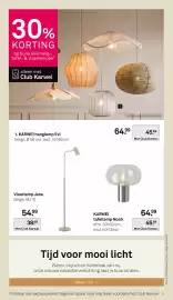 Karwei folder Pagina 4: Vloerlamp Jane €38,49, Tafellamp noah €45,49