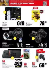 Volantino MediaWorld Pagina 17: Nintendo Switch 2 Pro Controller €69,99, Marvel's Wolverine €79,99