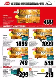Volantino MediaWorld Pagina 20: LG Smart TV 65" €1.099,00, Samsung Smart TV 65" €749,00