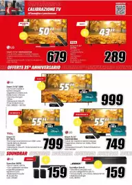 Volantino MediaWorld Pagina 22: LG Smart TV 55" €749,00, LG Smart TV 55" 55B6 €999,00