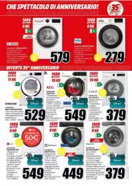 Volantino MediaWorld Pagina 27: Lavatrice Candy GD 410G9-S €379,00, Lavatrice Beko BMX8126DB €279,00