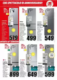 Volantino MediaWorld Pagina 29: Haier Frigorifero Combinato HTR3518ENMX €499,00, Frigorifero Combinato Bosch €649,00