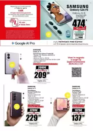 Volantino MediaWorld Pagina 40: Samsung Galaxy Z Fold8 Ultra €2.299,00, Samsung Galaxy Z Fold8 256 €2.099,00