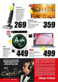Volantino MediaWorld Pagina 41: Lenovo Notebook IdeaPad Slim 3 €499,00, Haier Lavatrice X Serie 5 €449,00