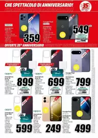 Volantino MediaWorld Pagina 7: Oppo Smartphone Reno 15 F €359,00, Google Pixel Gemini Smartphone Pixel 10A €499,00