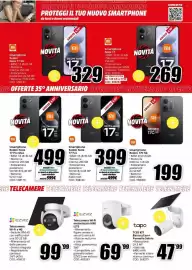 Volantino MediaWorld Pagina 8: Tapo TC82 KIT BatteryCam+ Pannello Solare €47,99, Telecamera Wi-Fi e 4G Ezviz €99,99