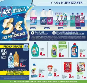 Volantino Happy Casa Pagina 18: Omino bianco bianco vivo gel €3,59, Omino Bianco Candeeggina Delicata €2,89