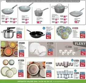 Volantino Happy Casa Pagina 2: Padella wok keramica €13,99, Servizio da tavola in porcellana €19,99
