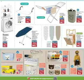 Volantino Happy Casa Pagina 7: Cuscino sagomato Iper maxi €3,99, Mobiletto portabiancheria in bamboo €34,99