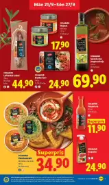 Lidl reklamblad vecka 39 Sida 10: Sol&Mar Potatisomelett €34,90, Sol&mar piri piri-sås €11,90