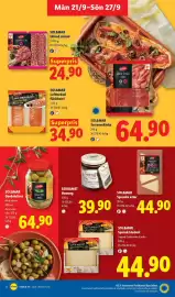 Lidl reklamblad vecka 39 Sida 11: Sol&mar spanska ostar €44,90, Sol&mar gordaloliver €64,90