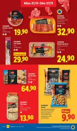 Lidl reklamblad vecka 39 Sida 13: Sol&mar snacks €9,90, Sol&mar biscuit kaka €64,90