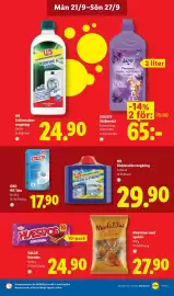 Lidl reklamblad vecka 39 Sida 14: Madalitas madalenas med apelsin €27,90, Oro wc tabs €17,90