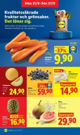 Lidl reklamblad vecka 39 Sida 2: Fikon €29,90, Blåbär €59,90