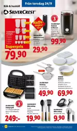 Lidl reklamblad vecka 39 Sida 21: Silvercrest köksredskap €9,90, Silvercrest köksredskap €19,90