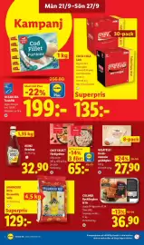 Lidl reklamblad vecka 39 Sida 7: Chef Select Färdigrätter €65,00, Gelatelli kardemumma gräddglass €27,90