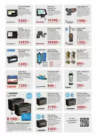 Erlandsons Brygga katalog Sida 7: Raymarine Element 12s €10.395,00, Exide Batteri Exide Dual AGM 95Ah €2.495,00