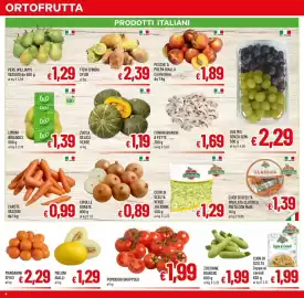 Volantino A&O Pagina 4: Pomodori grappolo €1,99, Zucchine bianche €1,99