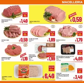 Volantino A&O Pagina 5: Fior di scelta hamburgerone di suino €1,99, Costine di suino €0,59