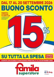 Volantino Famila Superstore Pagina 1