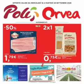 Volantino Orvea Pagina 1: Pasta di semola Rummo €0,75, Prosciutto cotto alta qualità Negroni €1,79