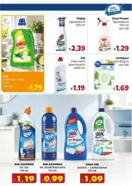 Volantino Le Bolle di Giù Giù Pagina 3: Ambipur Deo Bagno €1,69, Ale Igienizzante Pavimenti €1,19
