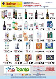 Volantino Italcash Cash & Carry Pagina 4: Pop lavapavimenti elite €1,79, Terra Reale Vino Aglianico €1,45