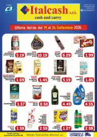 Volantino Italcash Cash & Carry Pagina 1: Rama prosciutto crudo €10,19, Urrà essenza spray platinum €2,59