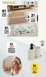 Catalogue Centrakor page 22: LE KIT BANDEAUX DE MAQUILLAGE POUR CHEVEUX ET POIGNETS €1,99, LE TAPIS DE BAIN €3,99