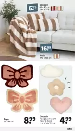 Catalogue Wibra page 2: Plaid €16,99, Coussin €6,99