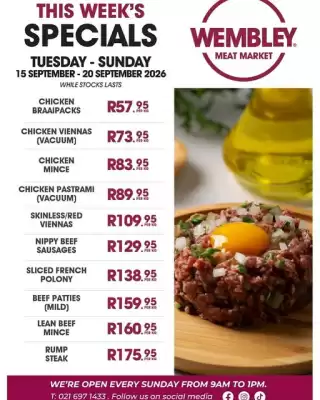 The Wembley Meat Market catalogue (valid until 20-09)