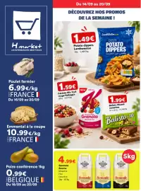 Catalogue Hmarket semaine 38 page 1: Souma Semoule €4,99, Lambweston Potato dippers €1,49