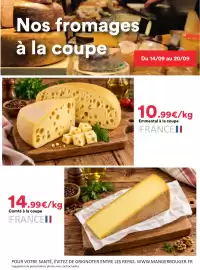 Catalogue Hmarket semaine 38 page 4: Emmental €10,99, Comté €14,99
