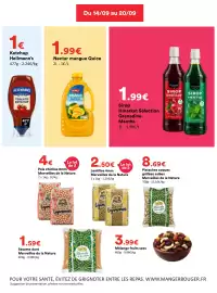 Catalogue Hmarket semaine 38 page 7: Merveilles de la Nature Lentilles 4mm €2,50, Merveilles de la Nature Sésame doré €1,59