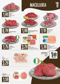 Volantino PRO7 Supermercati Pagina 12: Fileni salsiccia di pollo €3,29, Straccetti/carpaccio di bovino adulto €1,69