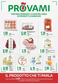 Volantino PRO7 Supermercati Pagina 14: PRO7 filetti di merluzzo €4,19, PRO7 pasta fresca di semola €0,99