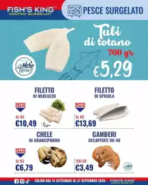 Volantino Fish's King Pagina 2: Filetto di spigola €13,69, Tubi di totano €5,29