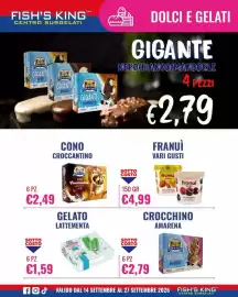 Volantino Fish's King Pagina 6: Gelato lattementa €1,59, Franuì vari gusti €4,99