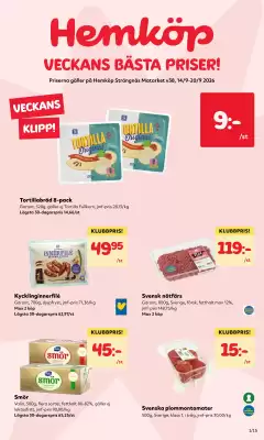 MatArket reklamblad (giltig till och med 20-09)