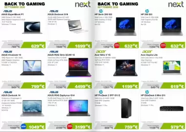 Volantino Next Pagina 2: ASUS Vivobook 14 €799,00, HP EliteDesk 8 Mini G1i €979,00
