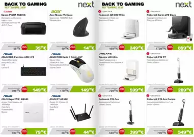 Volantino Next Pagina 5: ASUS ROG Falchion ACE HFX €149,00, Roborock F25 Ace Combo €549,00