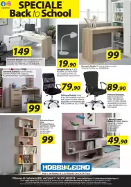 Volantino Hobby e Legno settimana 38 Pagina 1: Scrivania Espresso €99,00, Libreria Cesena Bassa €49,90