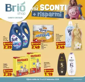 Volantino Supermercati Briò Pagina 1: Vernel Ammorbidente Concentrato €2,49, Soft Lavatrice Vari Tipi €2,29