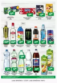 Brněnka leták Strana 4: Dobrá voda příchut' jahoda a malina neperlivá €16,90, Pražská vodka €189,90